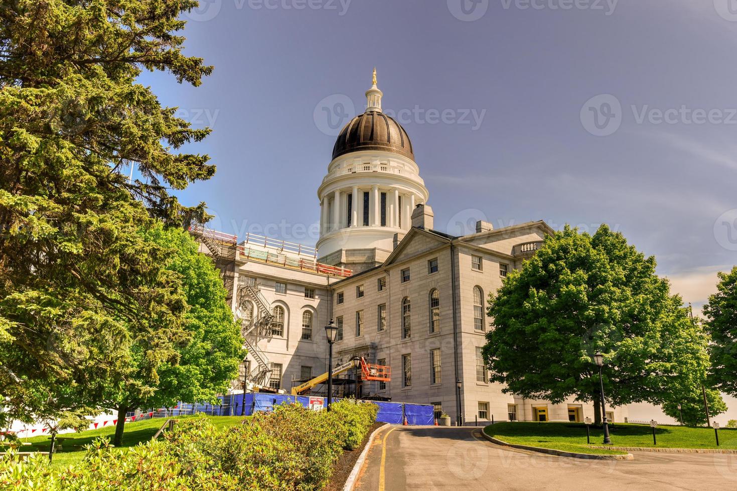 The Maine State House in Augusta, Maine is the state capitol of the State of Maine. The building was completed in 1832, one year after Augusta became the capital of Maine. photo