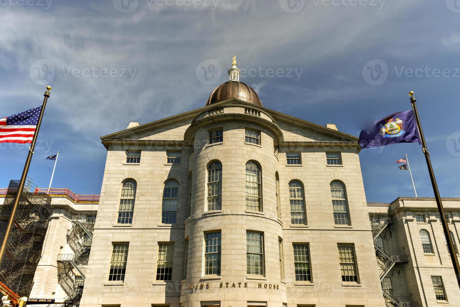 The Maine State House in Augusta, Maine is the state capitol of the State of Maine. The building was completed in 1832, one year after Augusta became the capital of Maine. photo