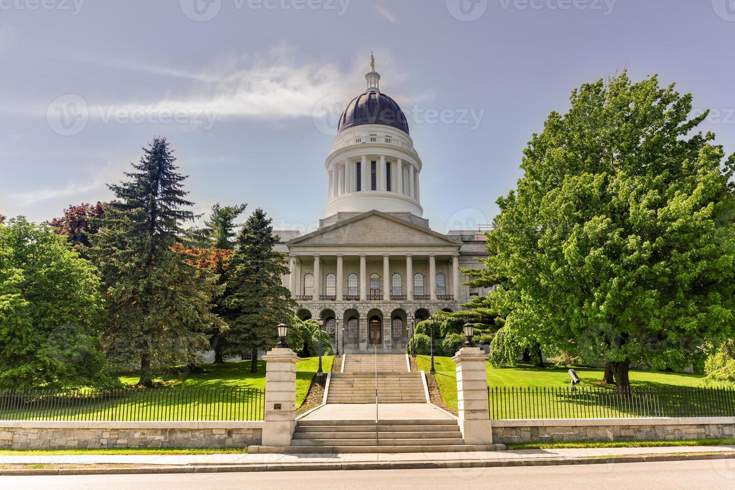 The Maine State House in Augusta, Maine is the state capitol of the State of Maine. The building was completed in 1832, one year after Augusta became the capital of Maine. photo