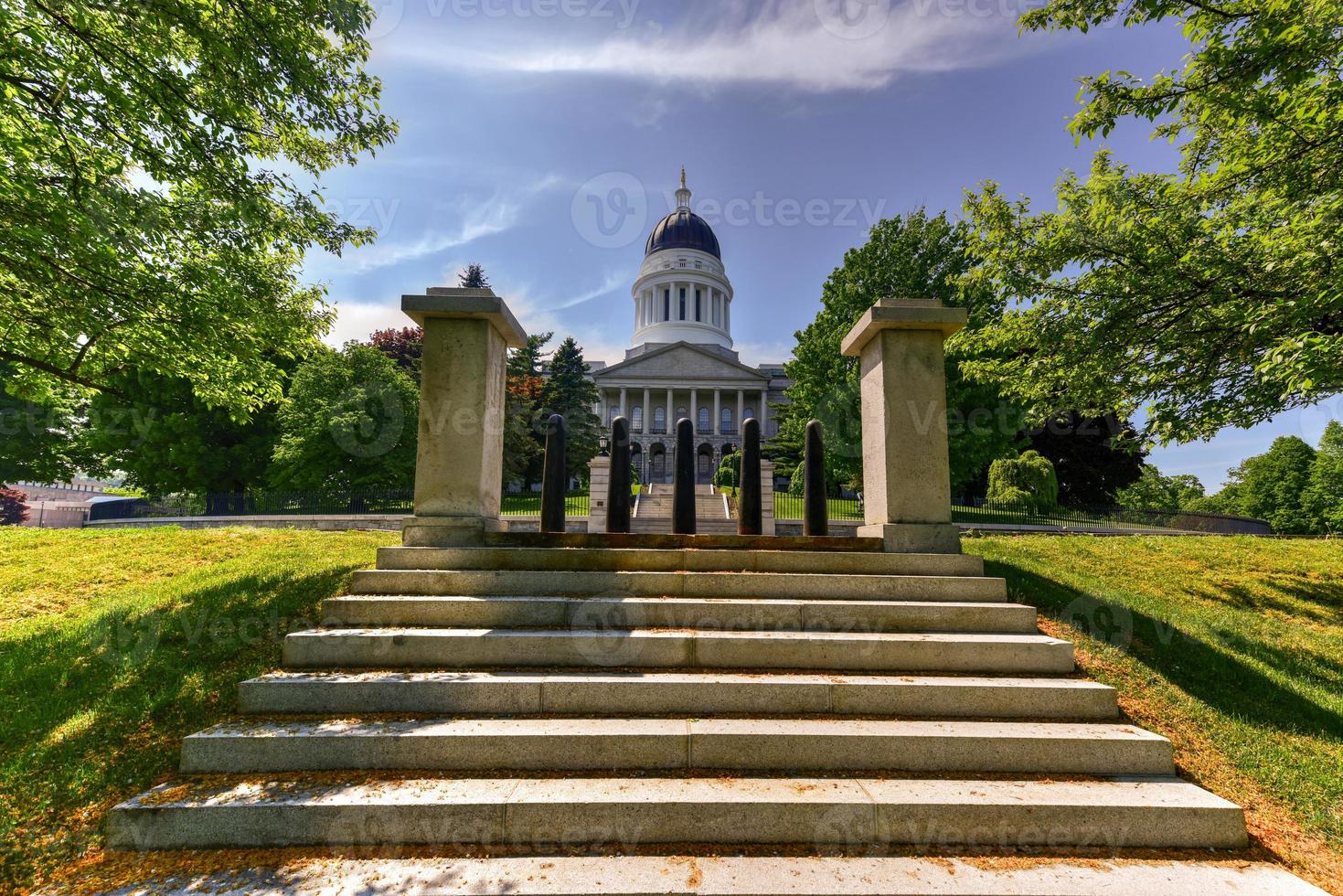 The Maine State House in Augusta, Maine is the state capitol of the State of Maine. The building was completed in 1832, one year after Augusta became the capital of Maine. photo