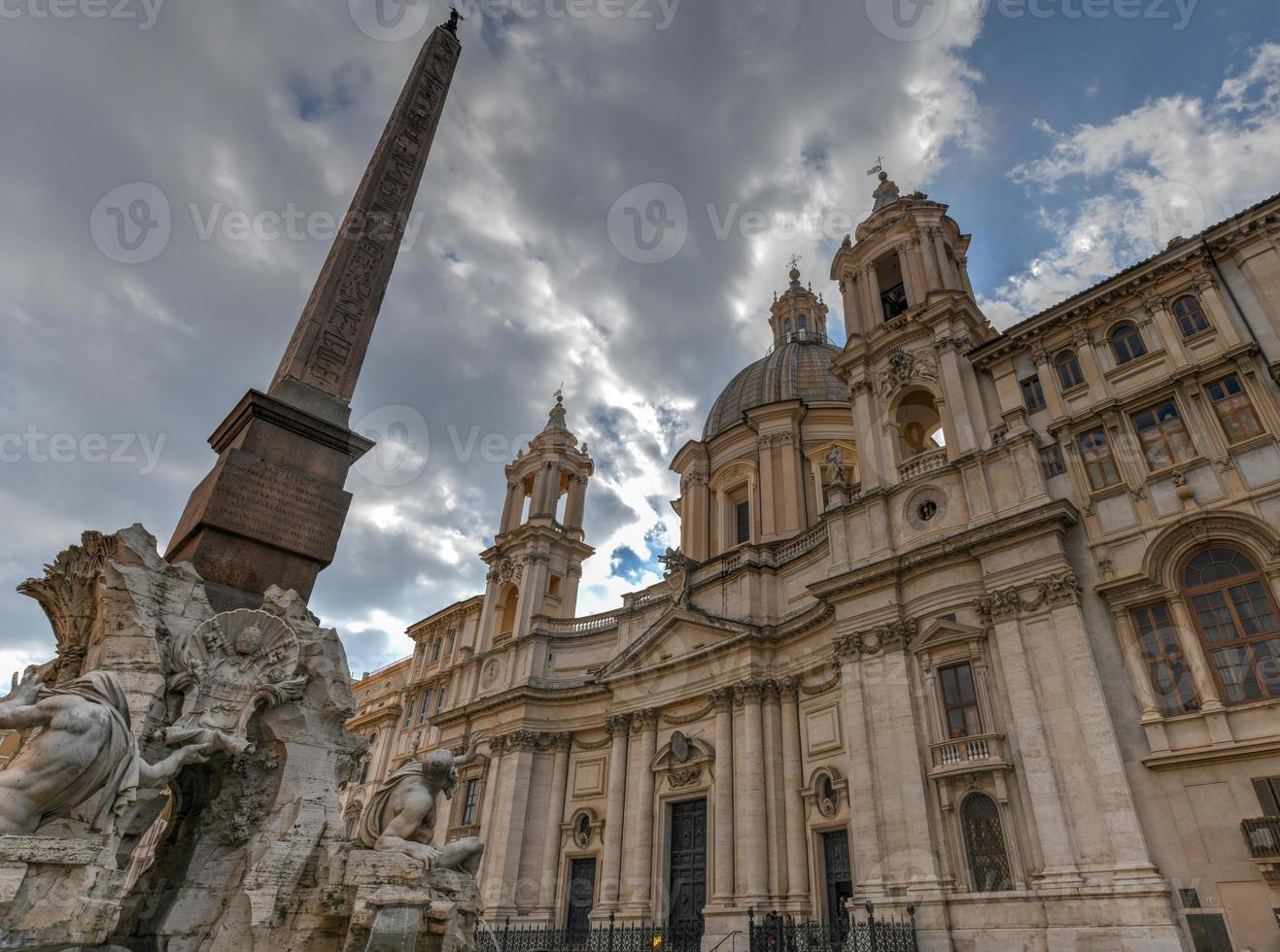 The church of Sant'Agnese in Agone is one of the most visited churches in Rome due to its central position in the famous Piazza Navona in Rome, Italy. photo