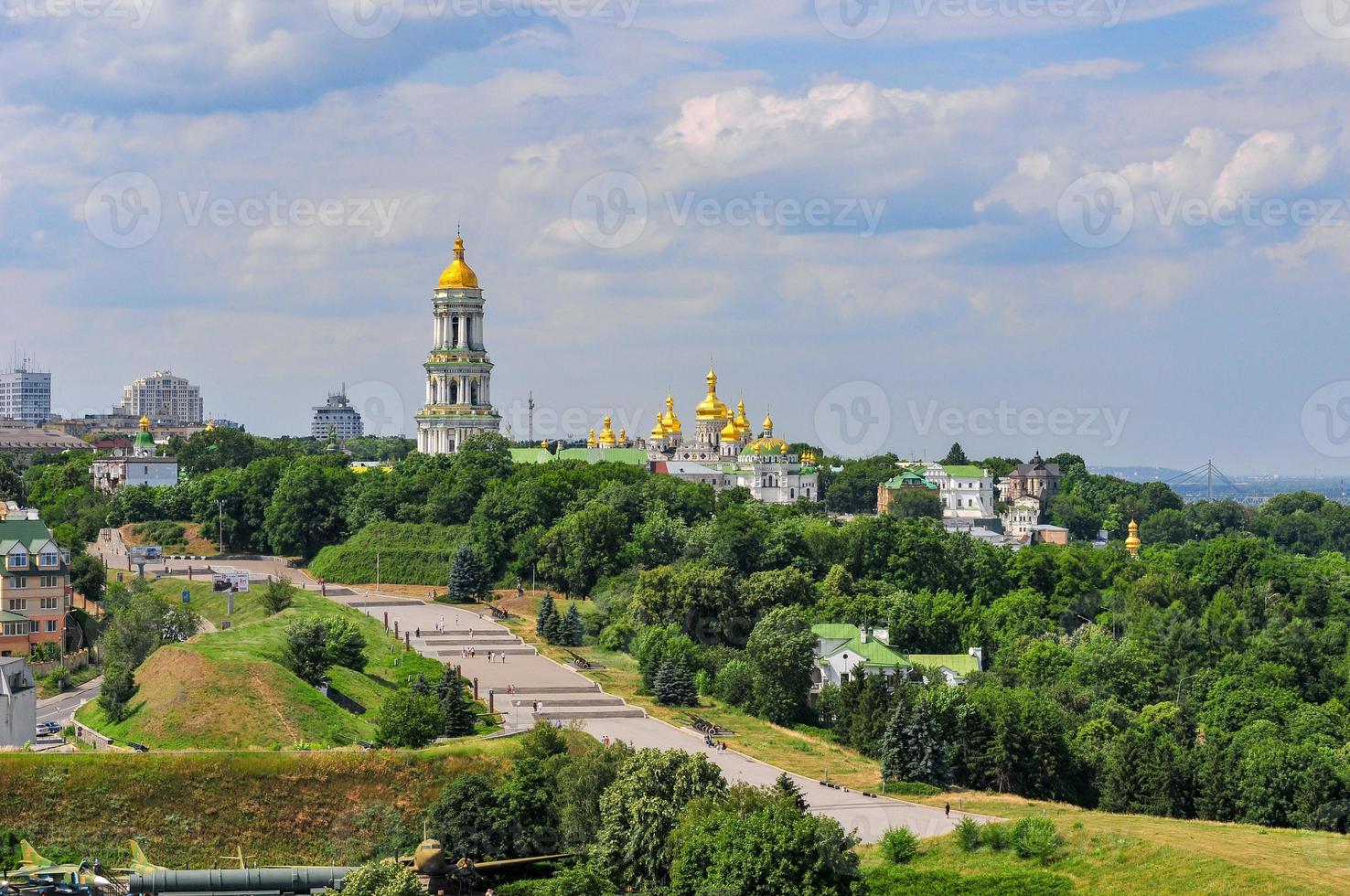 Aerial view of the Kiev Cave Monastery in Kiev, Ukraine. photo