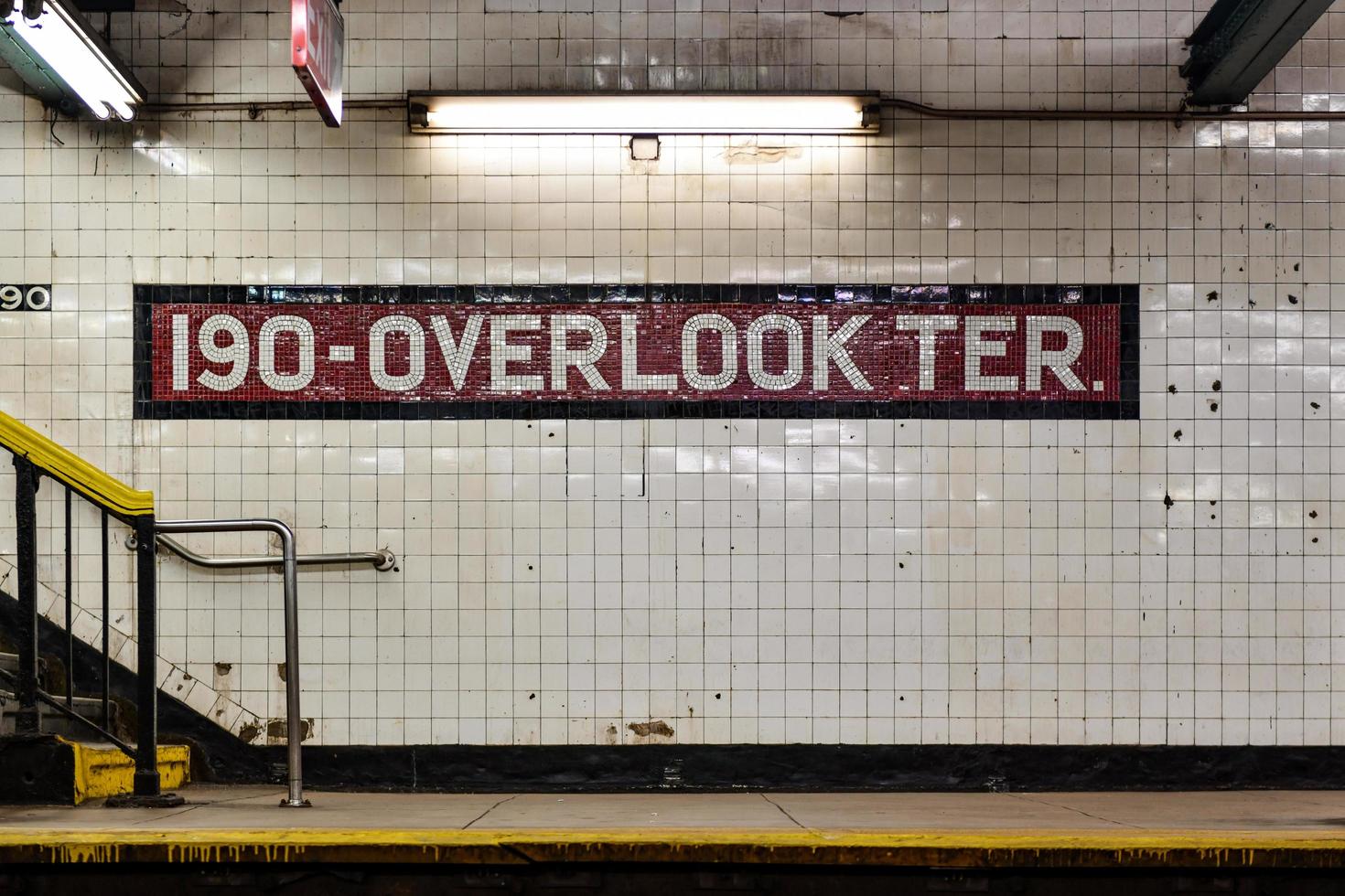 New York City - Feb 22, 2020 -  190th Street Subway Station in the Fort Tryon neighborhood of Manhattan, New York City. photo