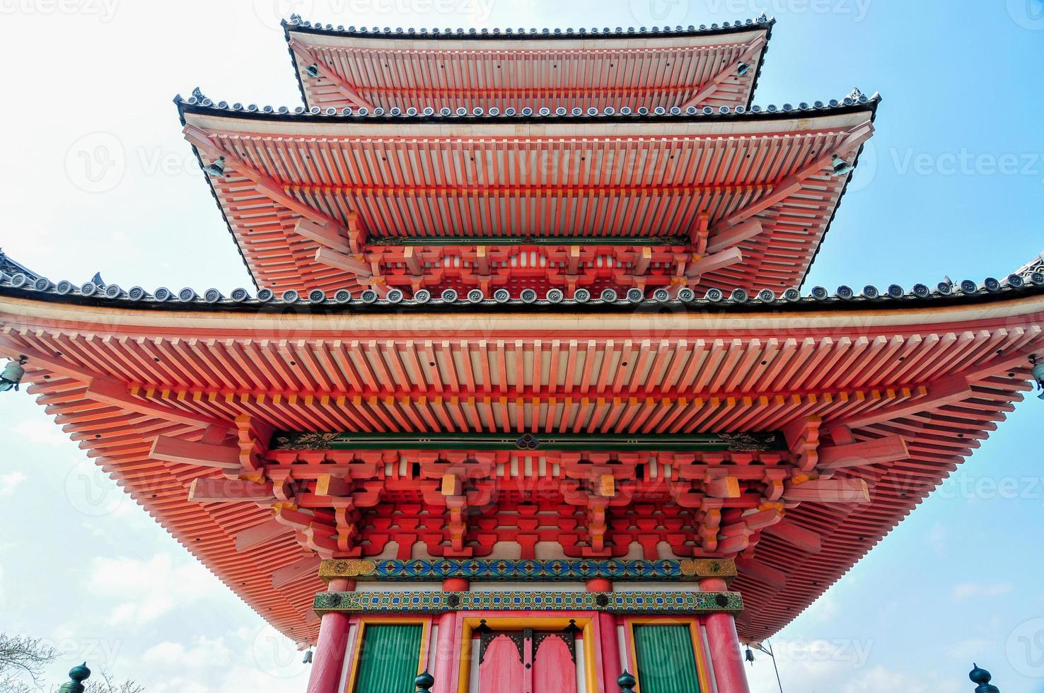 templo kiyomizu-dera en otoño, kyoto, japón foto