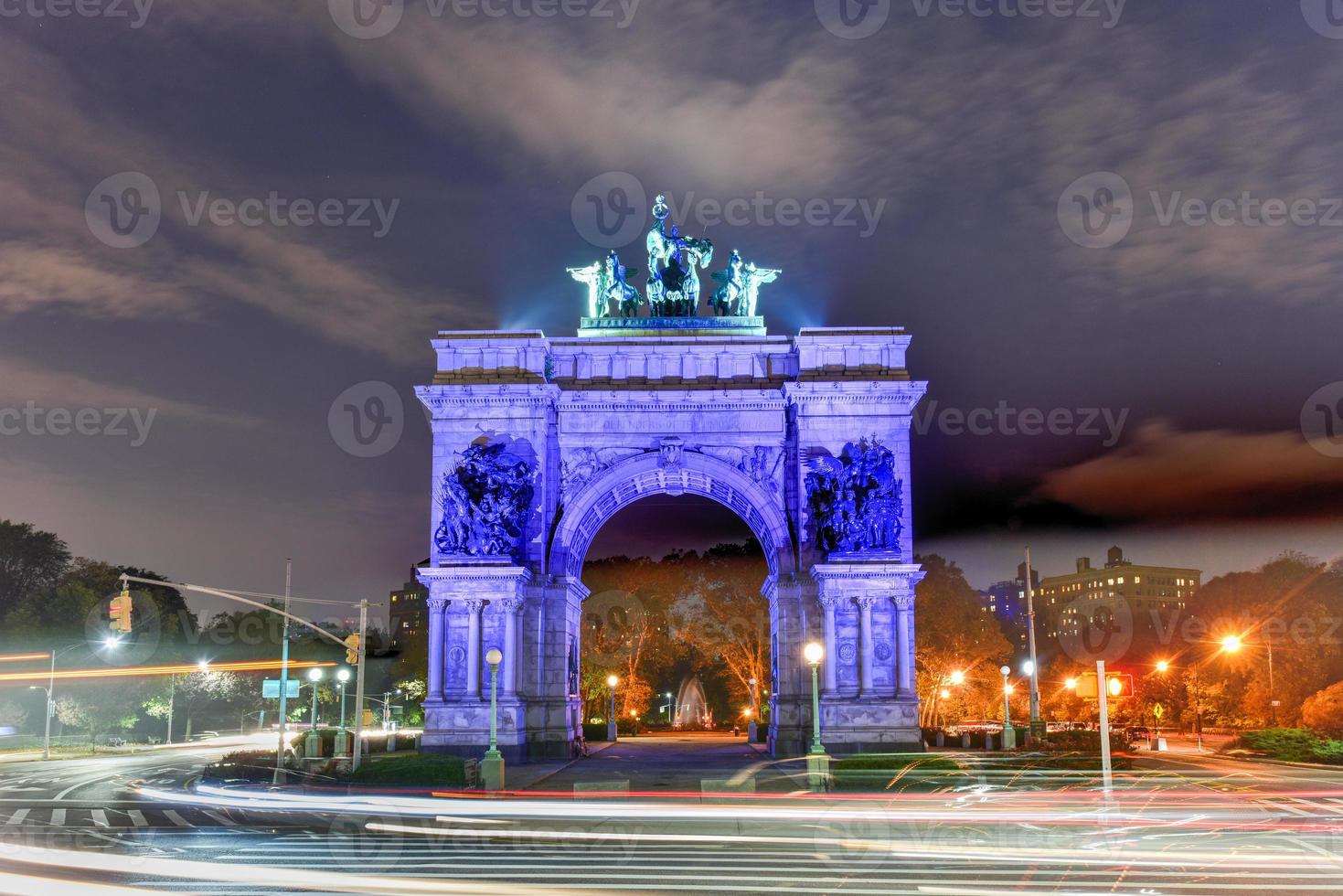 Grand Army Plaza in Brooklyn New York City commemorating the Union Victory during the Civil War. photo