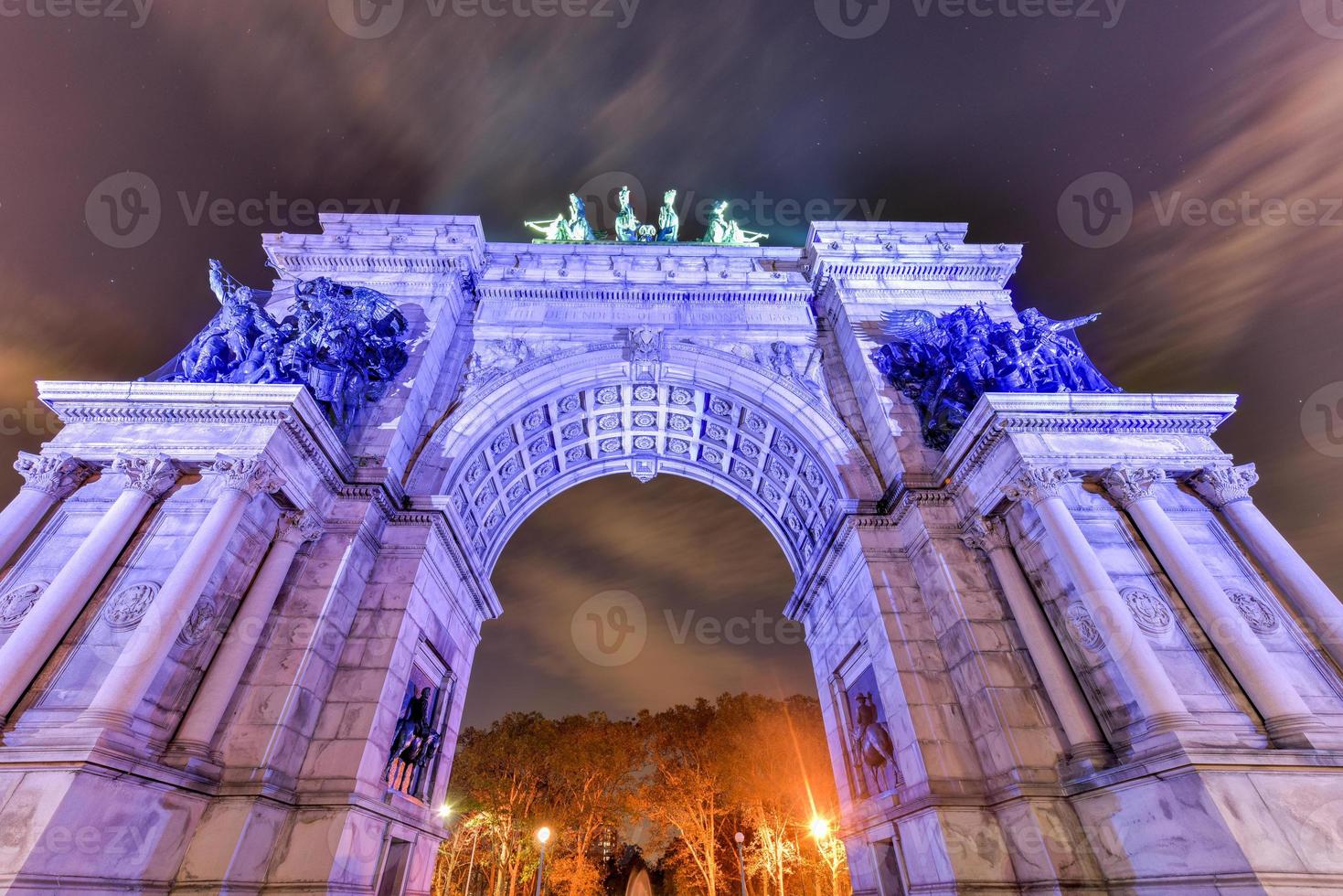 Grand Army Plaza in Brooklyn New York City commemorating the Union Victory during the Civil War. photo