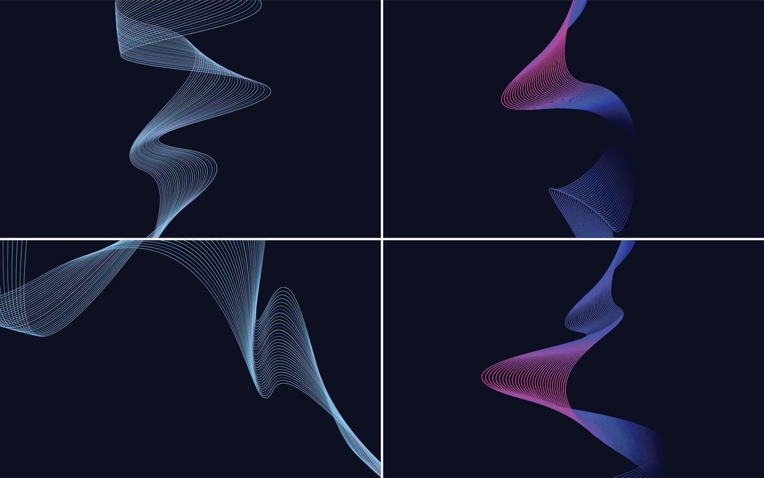 modern wave curve abstract presentation background Pack vector