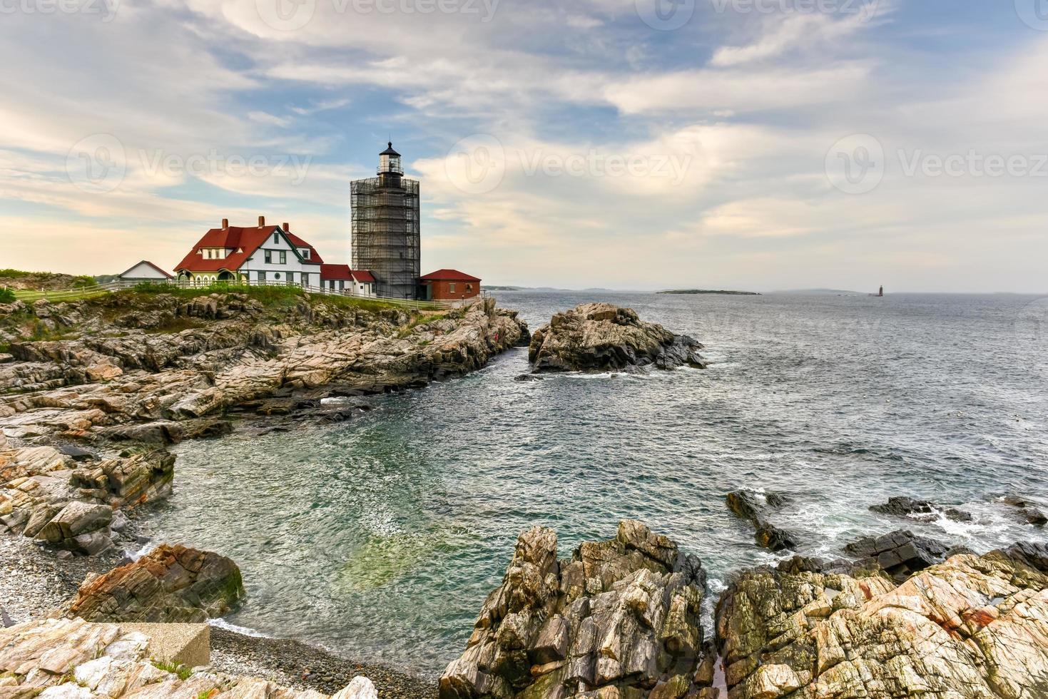 Portland Head Lighthouse in Cape Elizabeth, Maine. It is a historic lighthouse in Cape Elizabeth, Maine. Completed in 1791, it is the oldest lighthouse in the state of Maine. photo