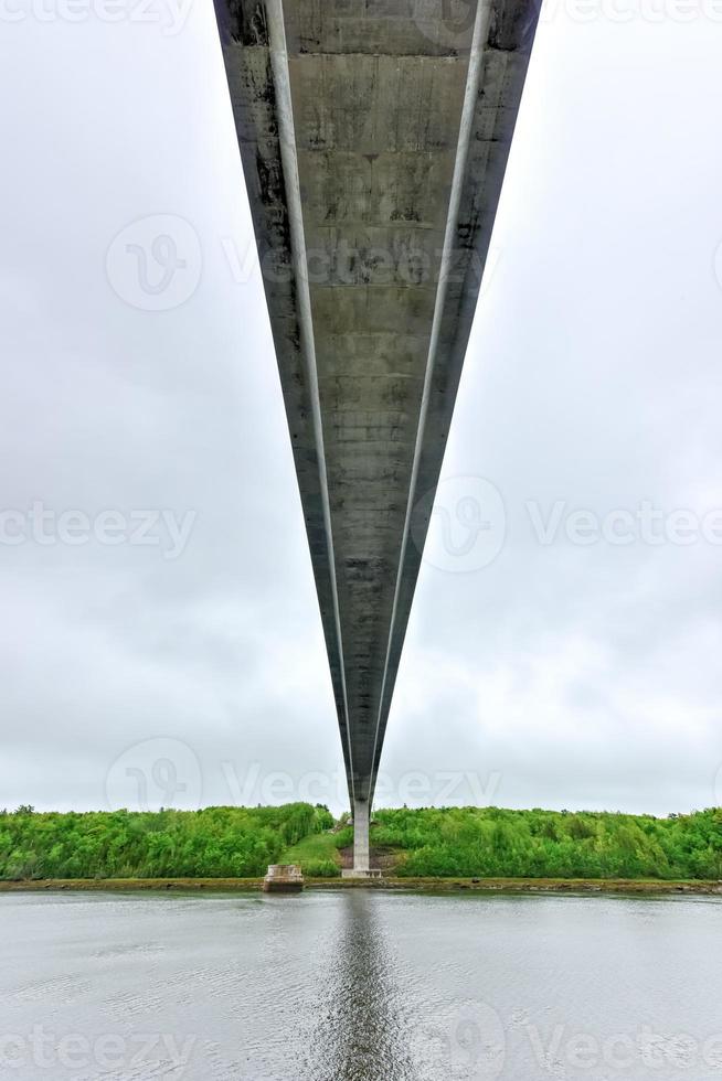 The Penobscot Narrows Bridge is a 2,120 feet long cable-stayed bridge over the Penobscot River in Maine. photo