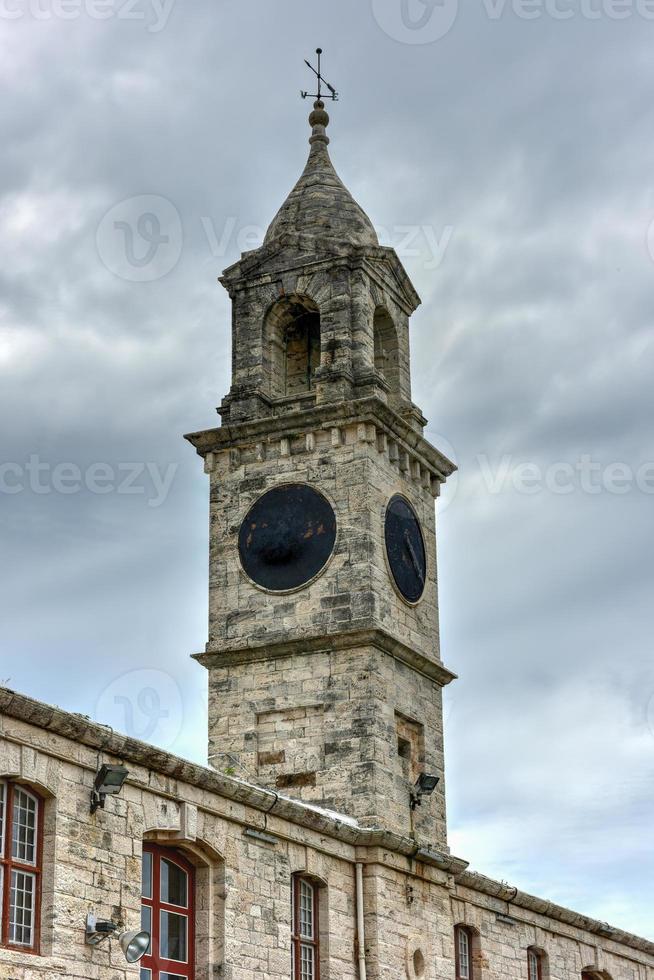 Clocktower at the Royal Navy Dockyard, HMD Bermuda which was the principal base of the Royal Navy in the Western Atlantic between American independence and the Cold War. photo