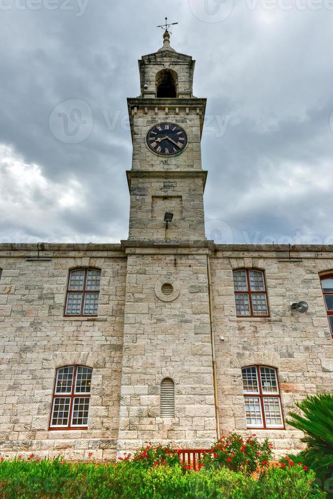 Clocktower at the Royal Navy Dockyard, HMD Bermuda which was the principal base of the Royal Navy in the Western Atlantic between American independence and the Cold War. photo