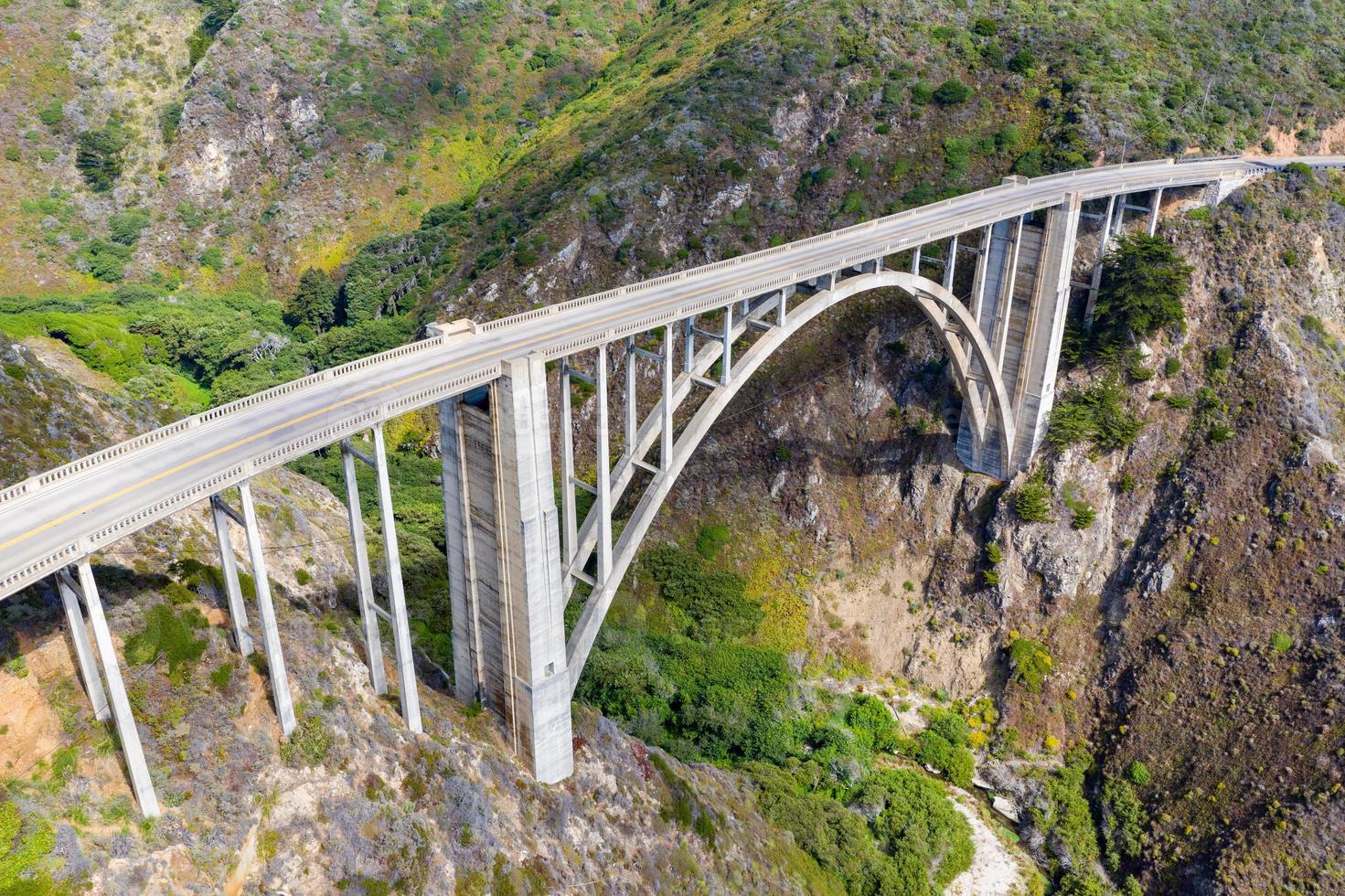 Bixby Bridge on the Pacific Coast Highway near Big Sur, California, USA. photo