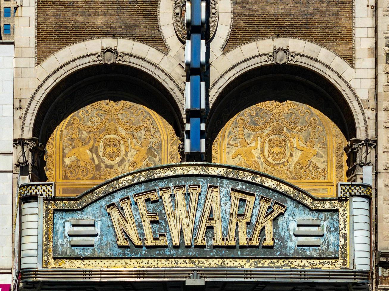 杉本博司 Paramount Theatre Newark 2015 Newark, NJ - Sept 21, 2019 - Historic marquee of the