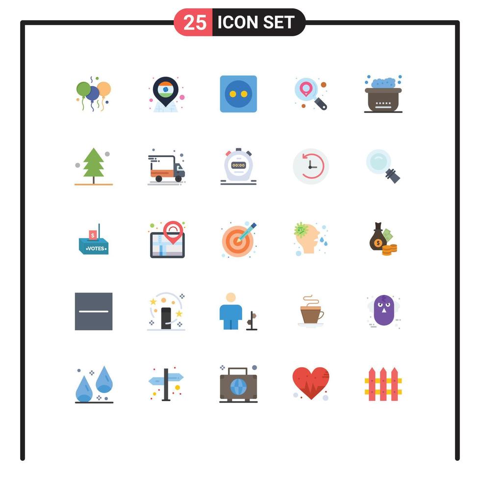 25 Creative Icons Modern Signs and Symbols of bubbles animals plug board search find Editable Vector Design Elements