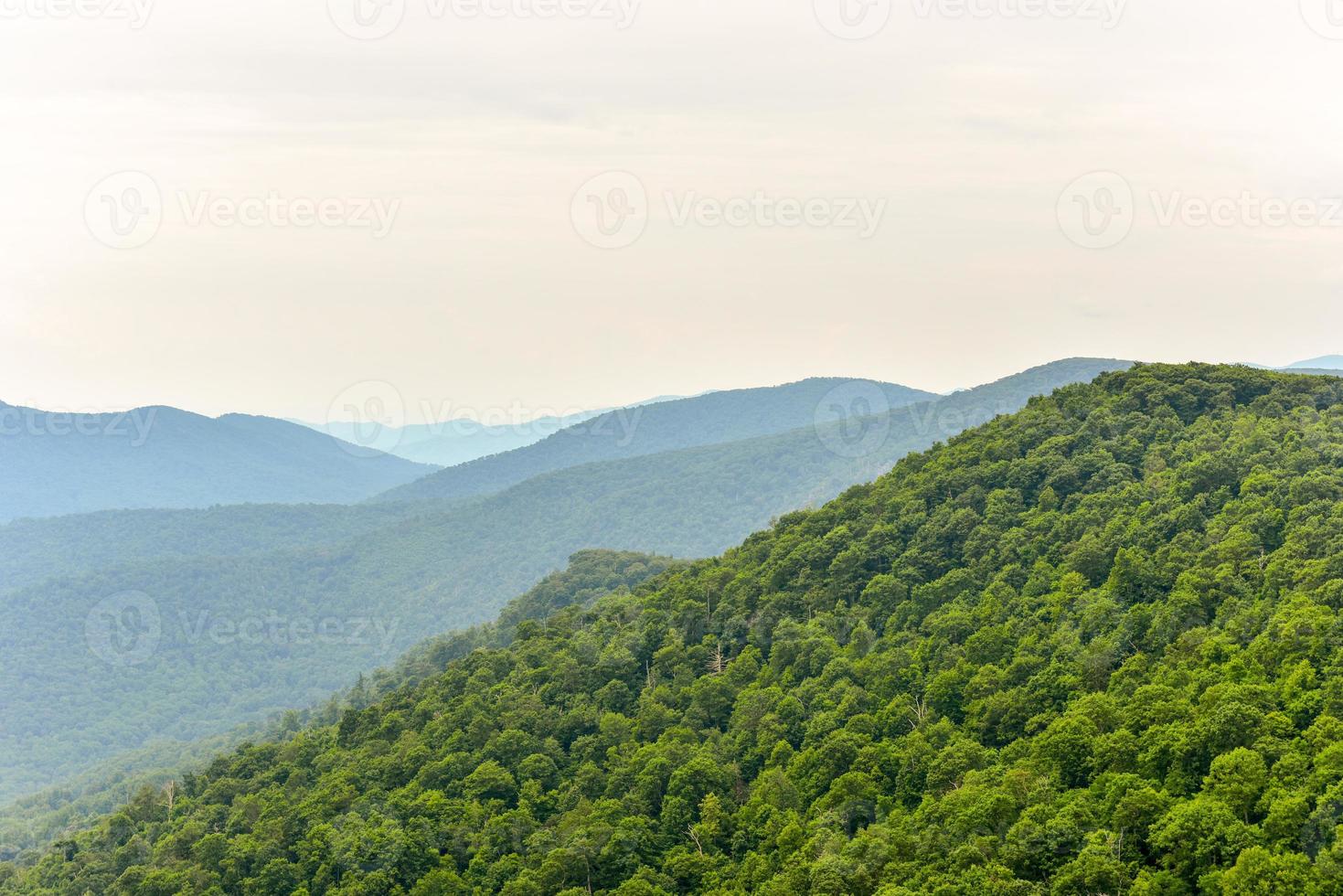 Shenandoah Valley and Blue Ridge Mountains from Shenandoah National Park, Virginia photo