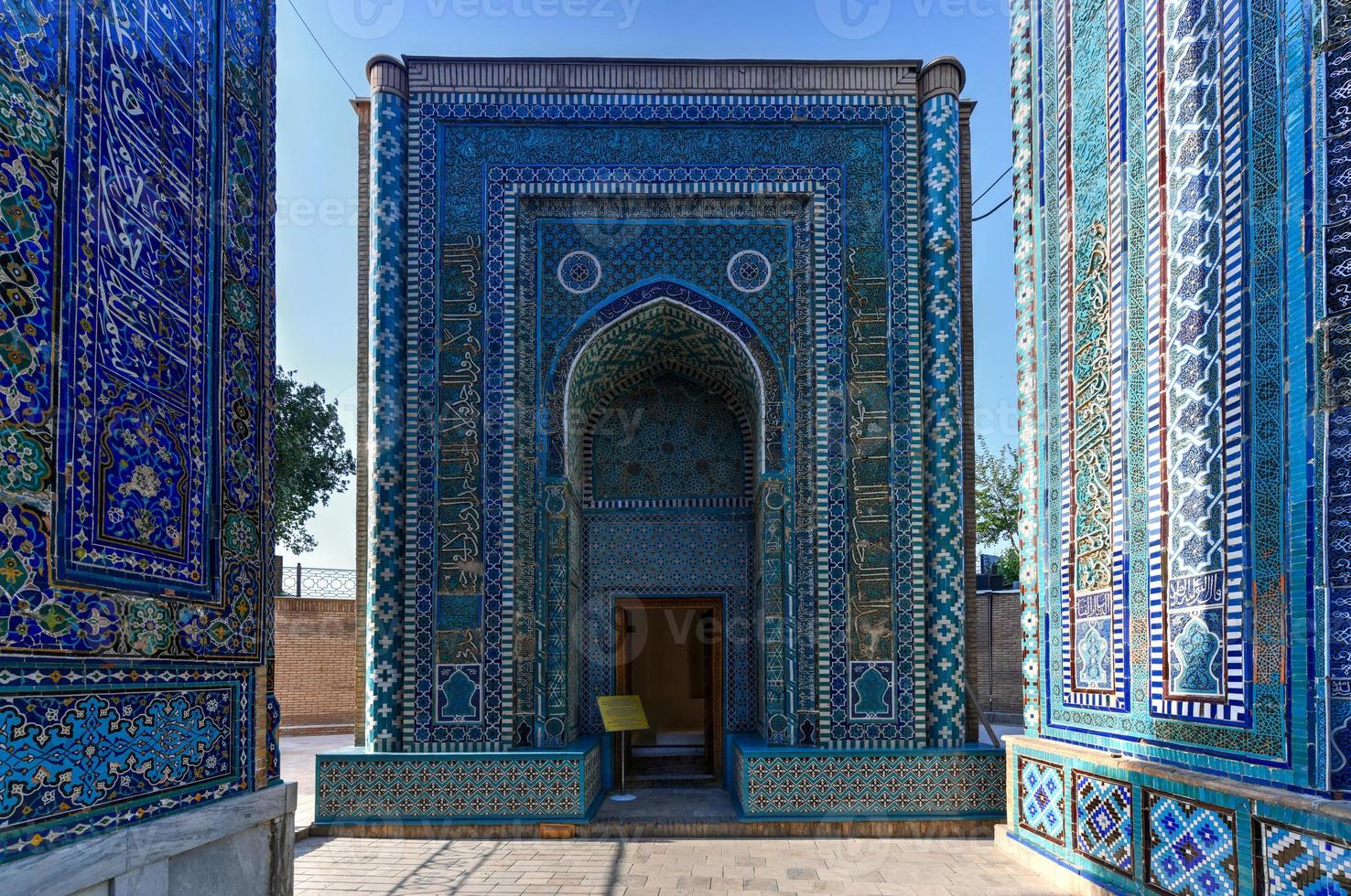 Shah-i-Zinda or Shohizinda, a necropolis in Samarkand, Uzbekistan. photo