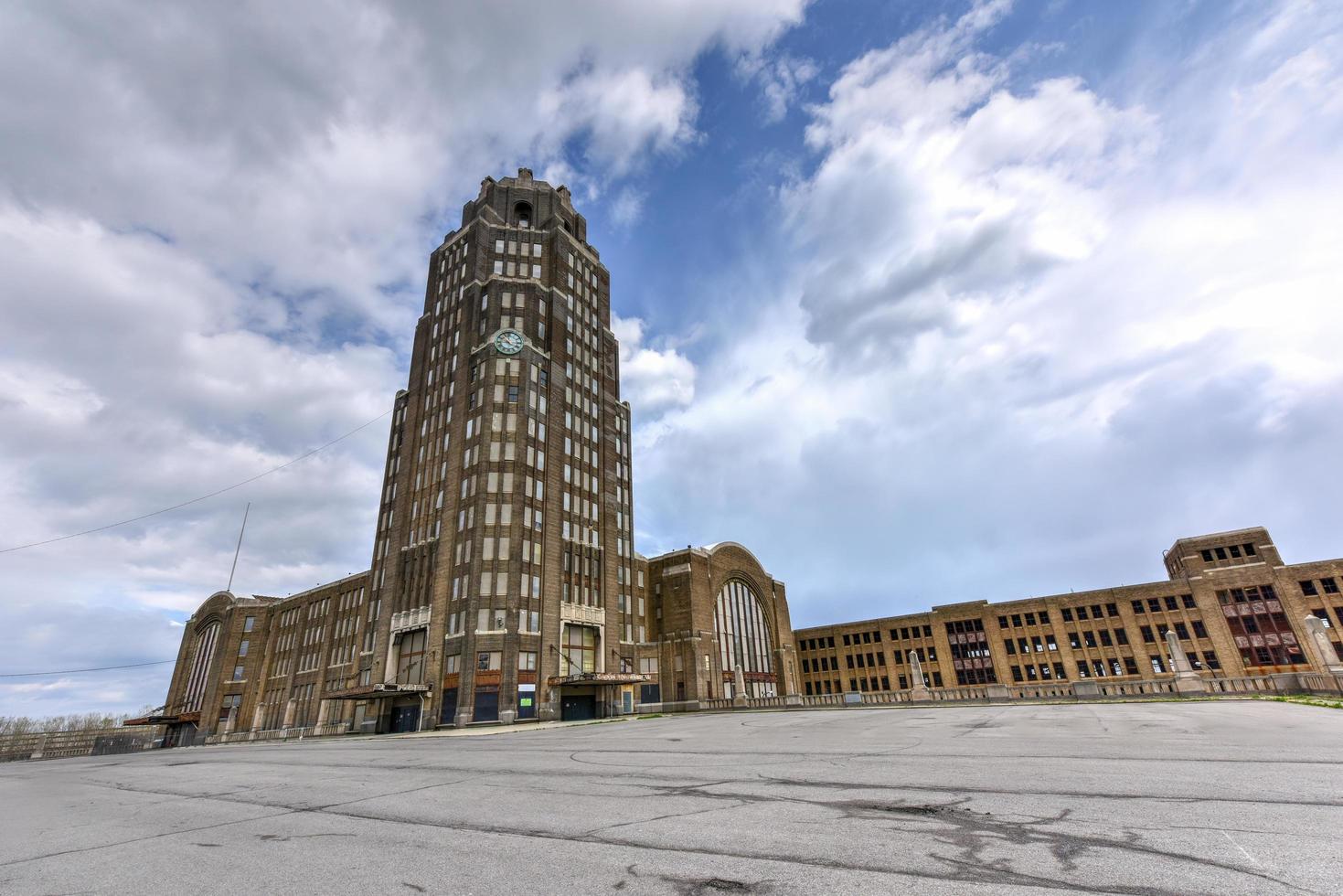 Buffalo Central Terminal is a former railroad station in Buffalo, New York, 2022 photo