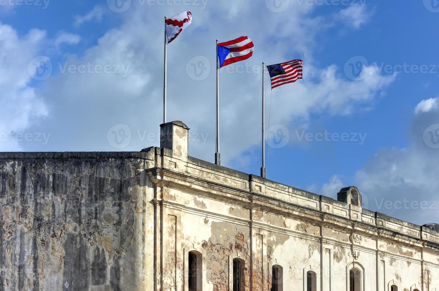 Castillo de San Cristobal in San Juan, Puerto Rico. It is designated as a UNESCO World Heritage Site since 1983. It was built by Spain to protect against land based attacks on the city of San Juan. photo