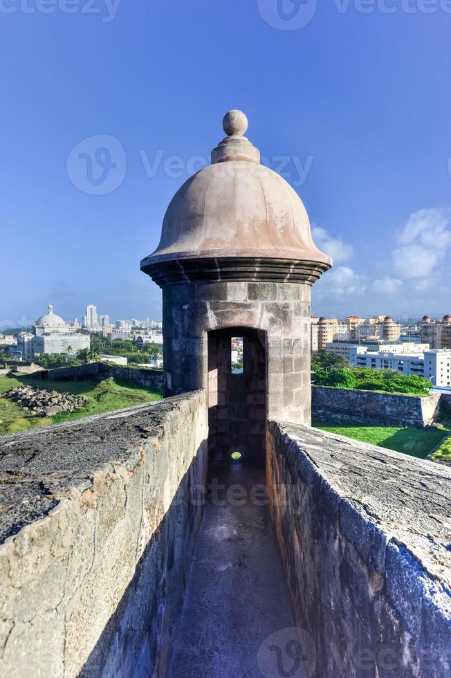 Castillo de San Cristobal in San Juan, Puerto Rico. It is designated as a UNESCO World Heritage Site since 1983. It was built by Spain to protect against land based attacks on the city of San Juan. photo