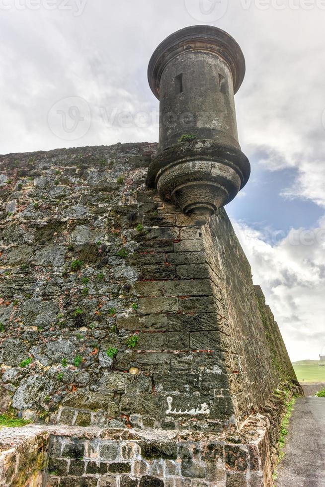 murallas y mirador de san juan, puerto rico. foto