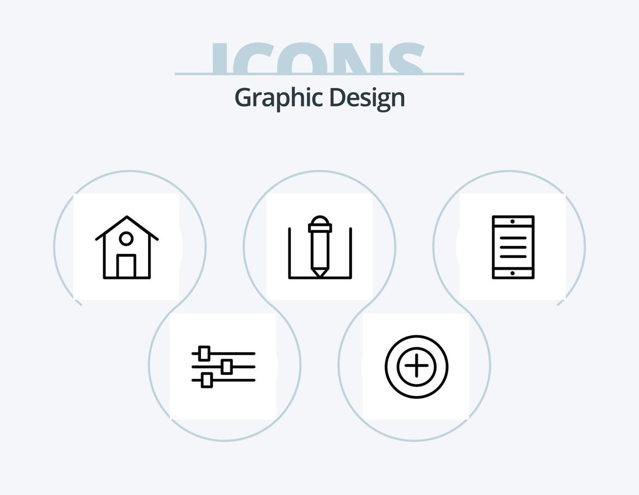 Design Line Icon Pack 5 Icon Design. . text. write. cell. rectangle vector