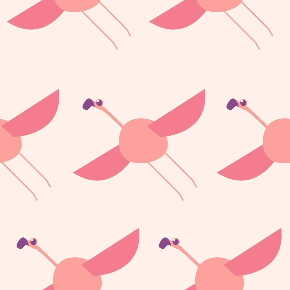 Cute flamingo pattern. flamingo illustration pattern. Flat Vector Illustration.