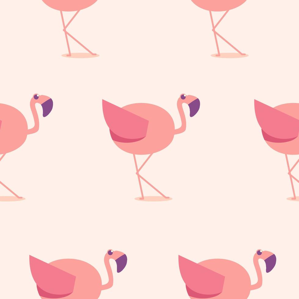 Cute flamingo pattern. flamingo illustration pattern. Flat Vector Illustration.