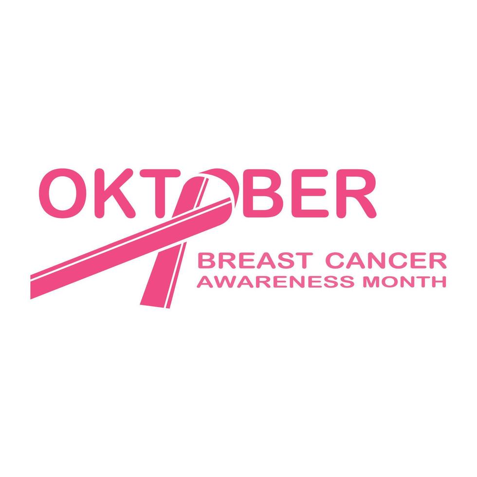 Breast Cancer Awareness Ribbon Vector illustration