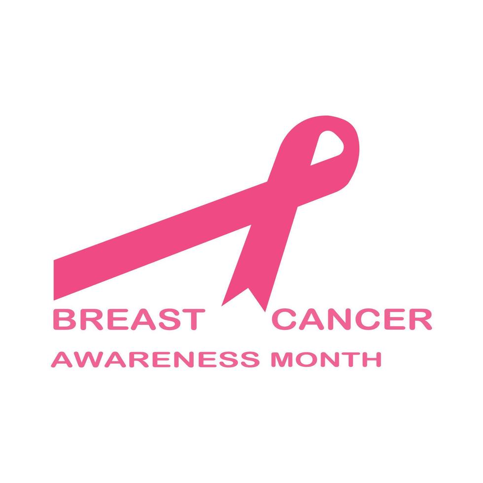 Breast Cancer Awareness Ribbon Vector illustration