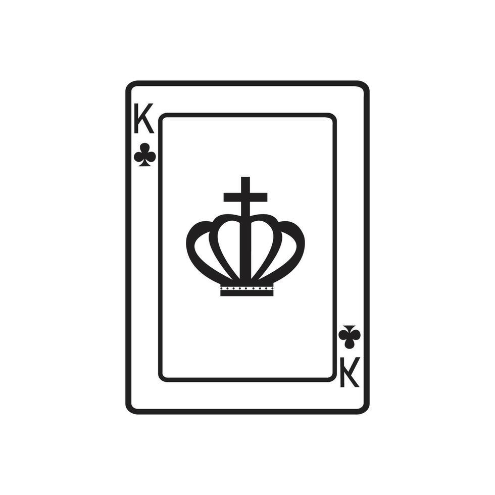 diseño de ilustración de vector de plantilla de icono de tarjeta de casino,diseño de ilustración de icono de vector de tarjeta de juego