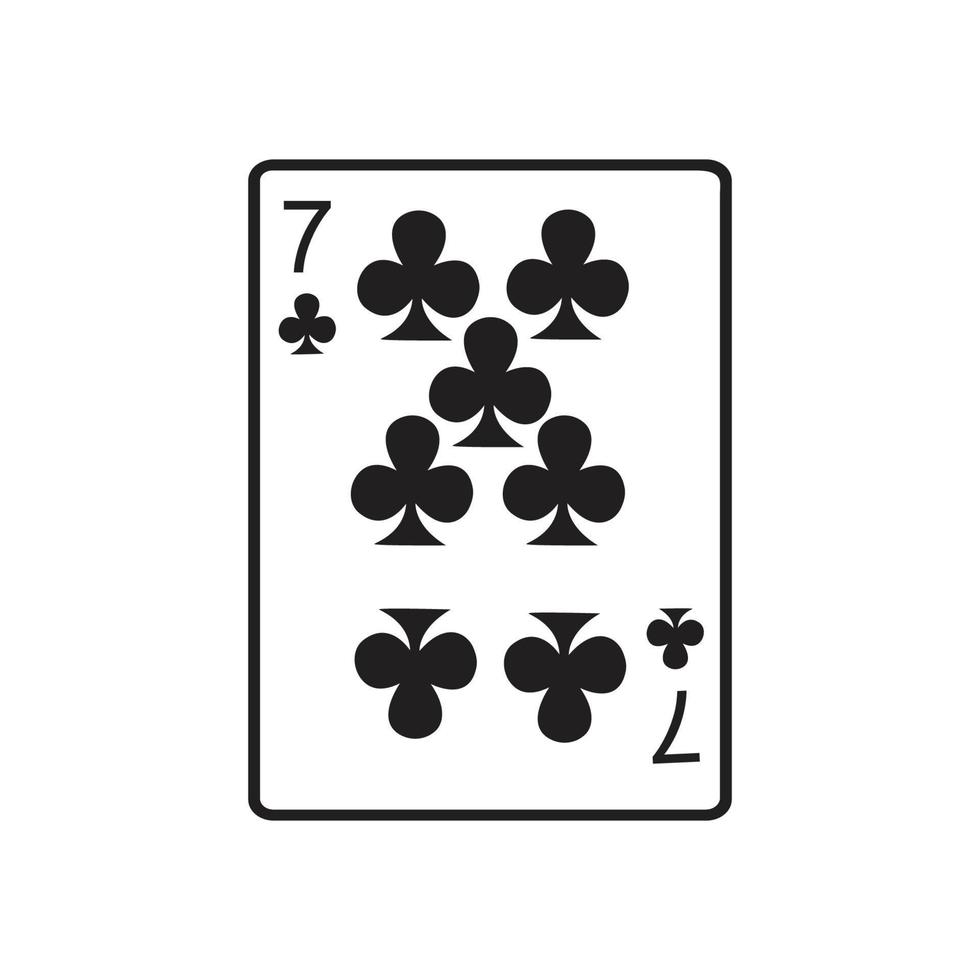 diseño de ilustración de vector de plantilla de icono de tarjeta de casino,diseño de ilustración de icono de vector de tarjeta de juego