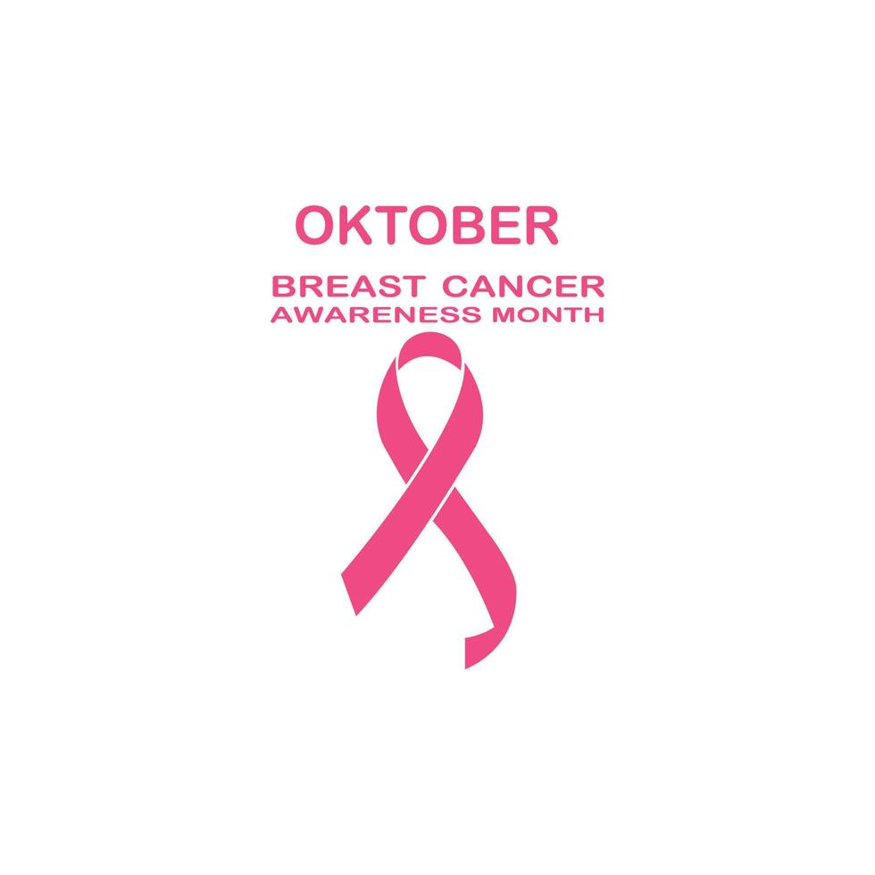 Breast Cancer Awareness Ribbon Vector illustration