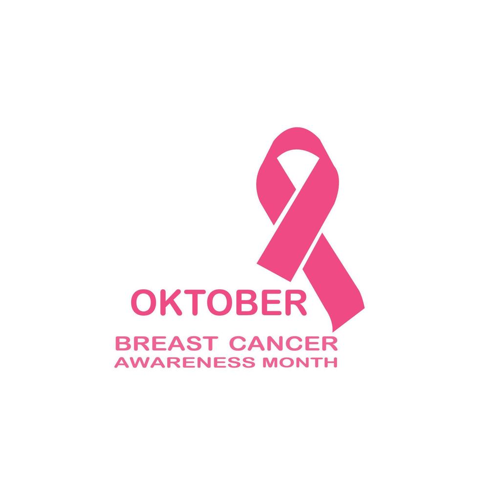 Breast Cancer Awareness Ribbon Vector illustration