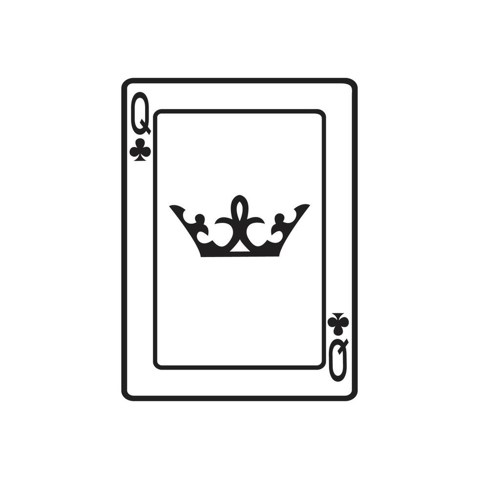 diseño de ilustración de vector de plantilla de icono de tarjeta de casino,diseño de ilustración de icono de vector de tarjeta de juego