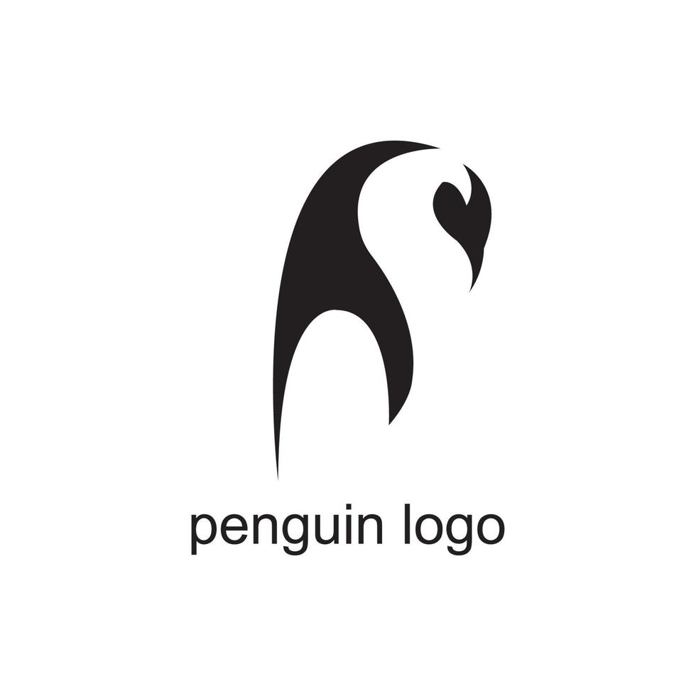 penguin animal logo vector