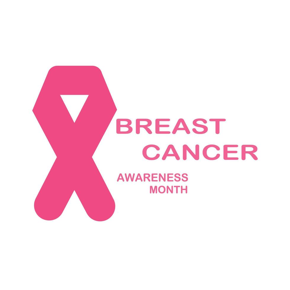 Breast Cancer Awareness Ribbon Vector illustration