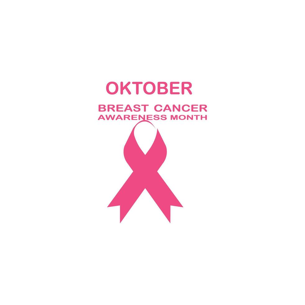 Breast Cancer Awareness Ribbon Vector illustration