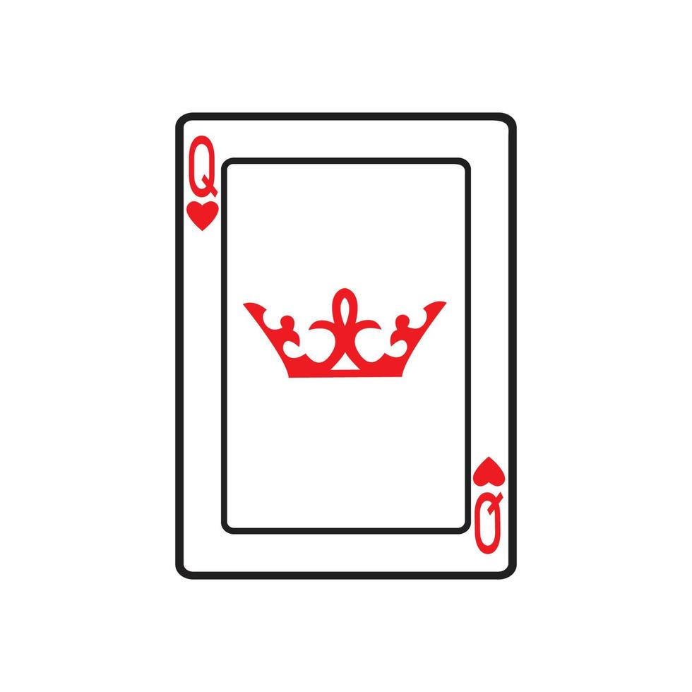 casino card icon template vector illustration design,playing card Vector Icon illustration design