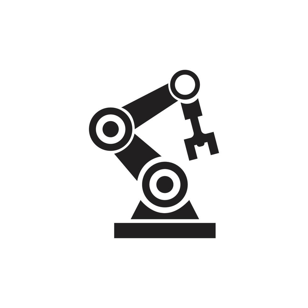 Industrial mechanical robot arm vector icons 16176191 Vector Art at ...