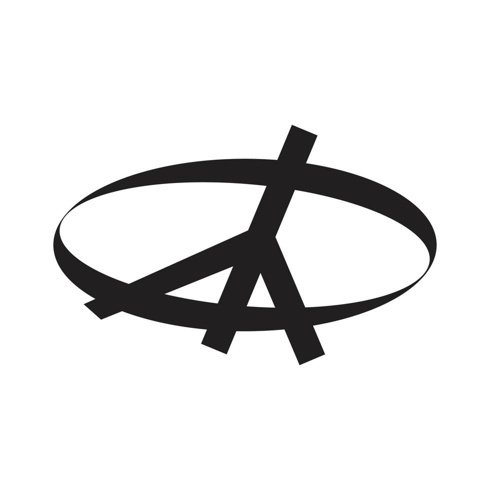 símbolo de paz icono vector amistad ilustración diseño plantilla