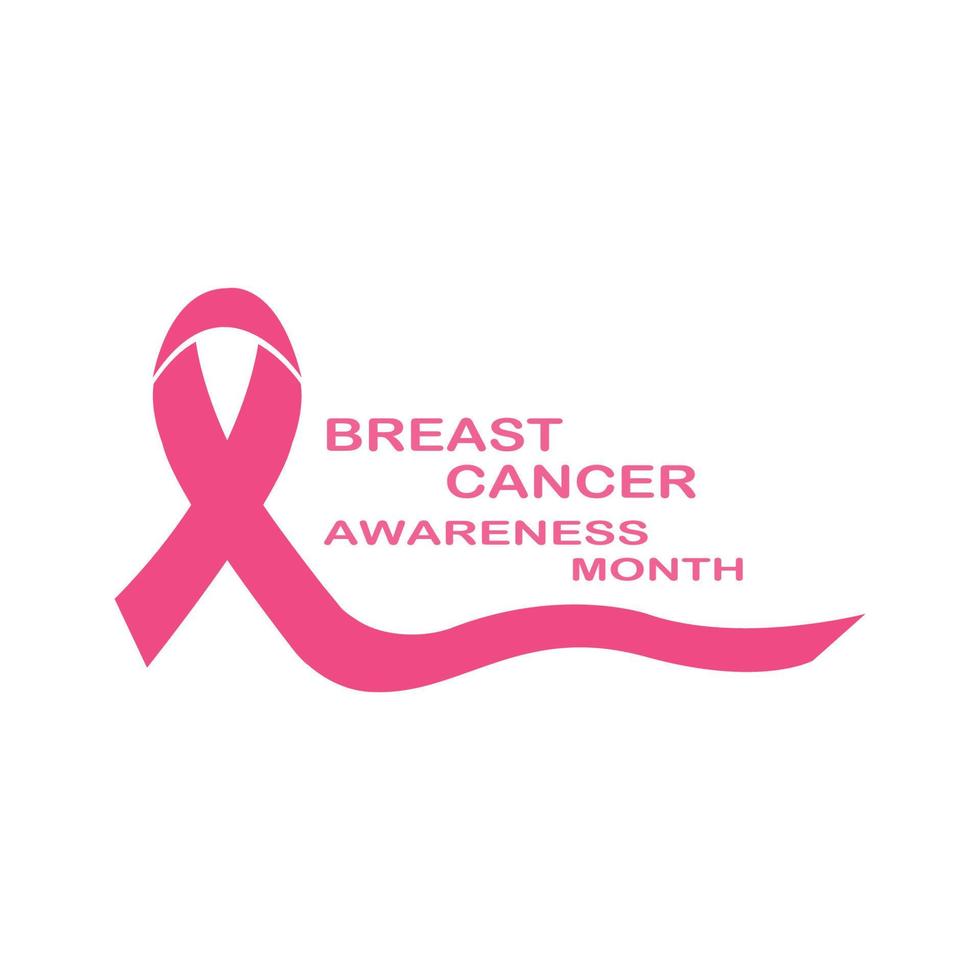 Breast Cancer Awareness Ribbon Vector illustration