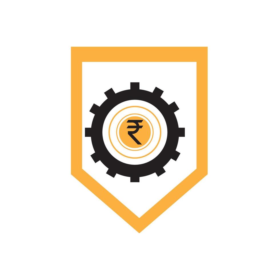 icono de la rupia india. vector de signo de rupia india