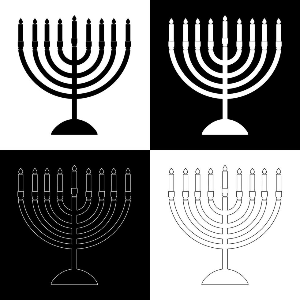 Hanukkah candles drawing vector for websites, printing and others