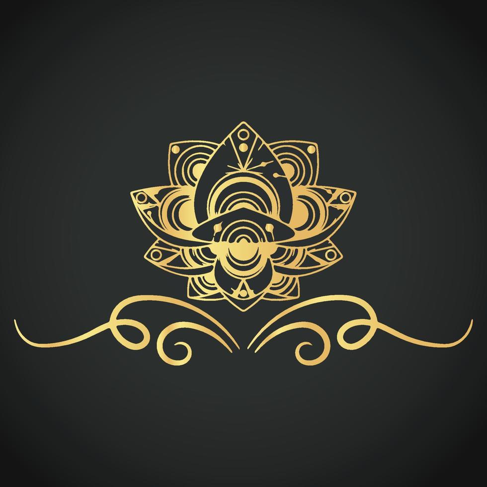 Luxury creative and beautiful ornament vector designs on colorful background