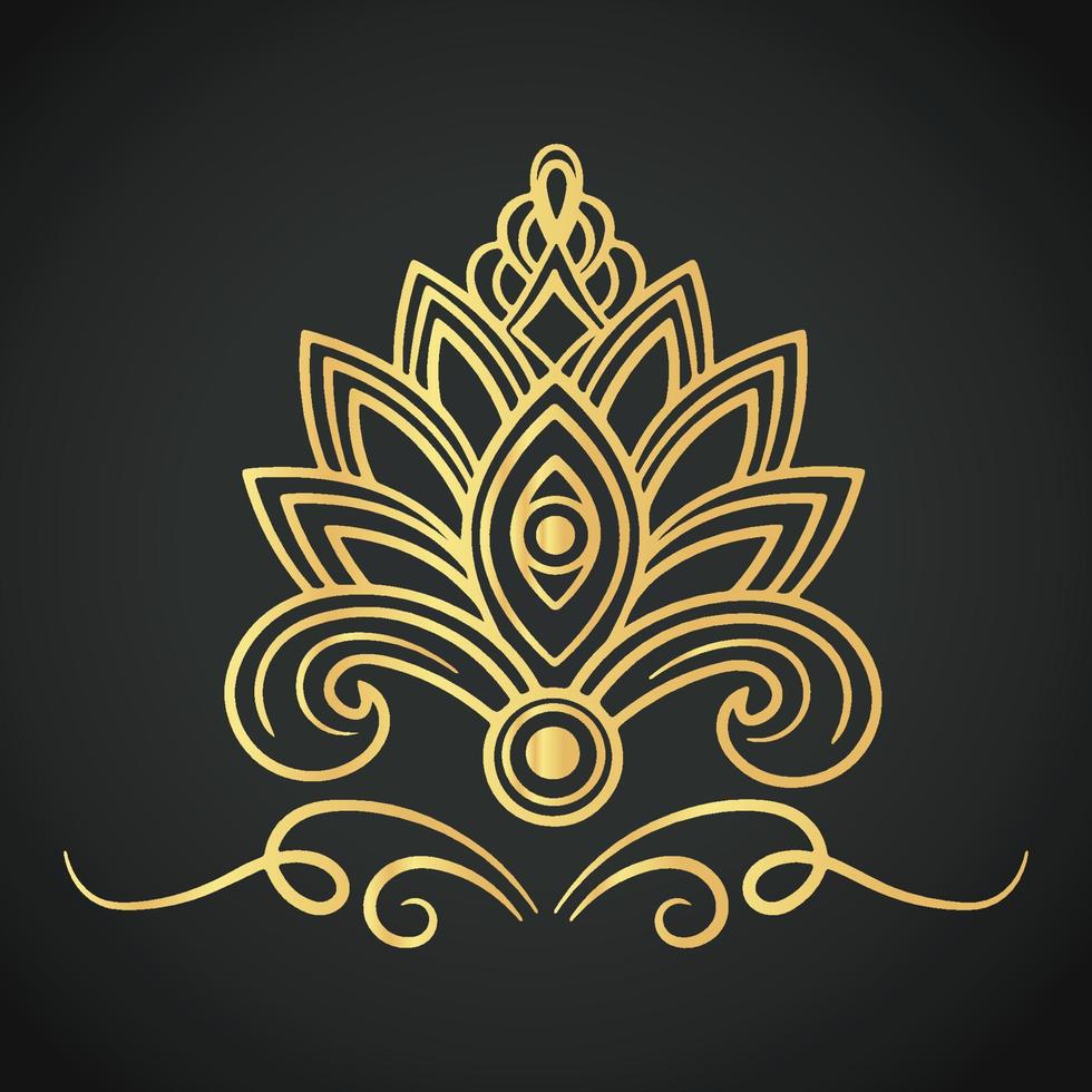 Luxury creative and beautiful ornament vector designs on colorful background