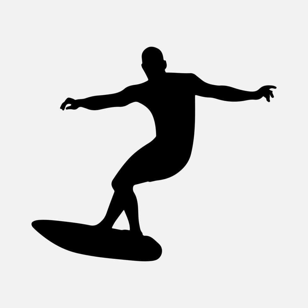 Surfers Silhouette Vector white background illustration graphics
