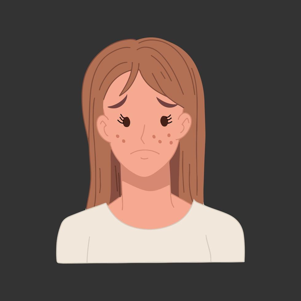 Acne allergies vector inflammation damage scar disease design