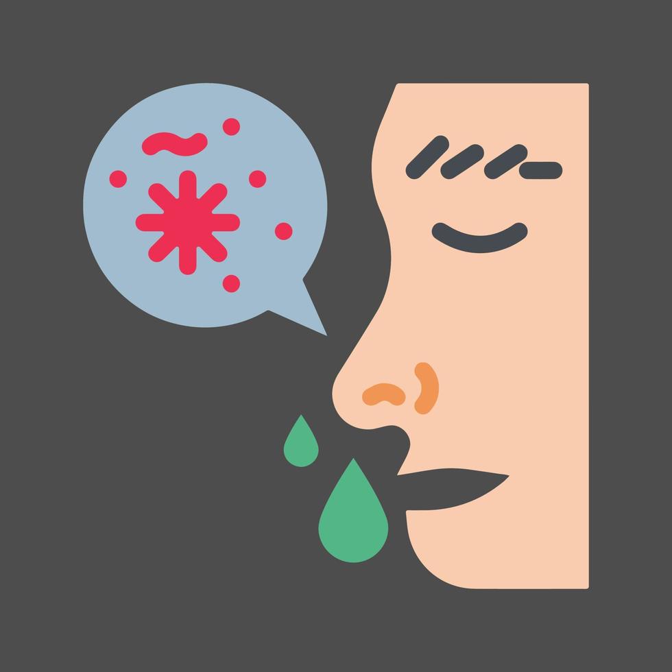 Acne allergies vector inflammation damage scar disease design