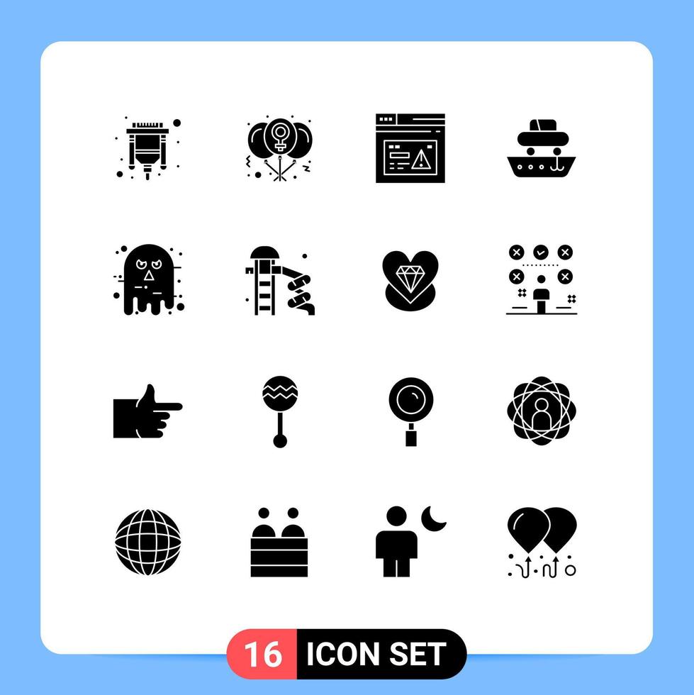 Editable Vector Line Pack of 16 Simple Solid Glyphs of transport cargo women car website Editable Vector Design Elements