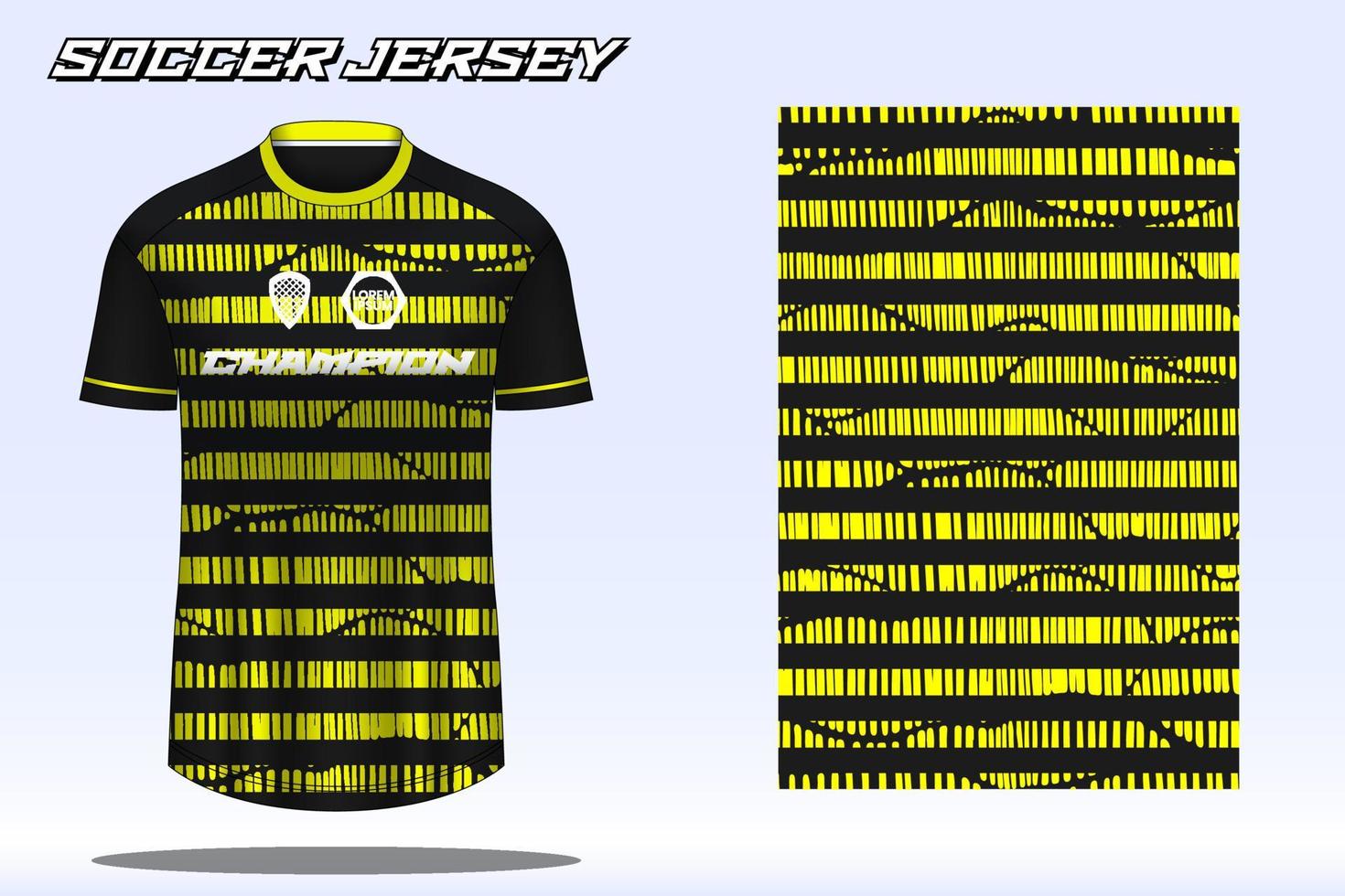 Soccer jersey sport t-shirt design mockup for football club 07 vector